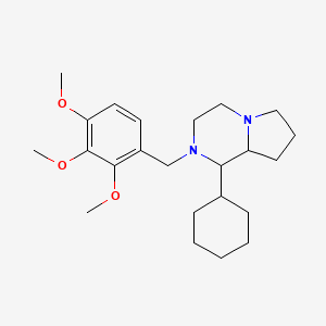 molecular formula C23H36N2O3 B5107389 1-cyclohexyl-2-(2,3,4-trimethoxybenzyl)octahydropyrrolo[1,2-a]pyrazine 