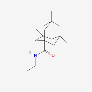 3,5,7-trimethyl-N-propyl-1-adamantanecarboxamide