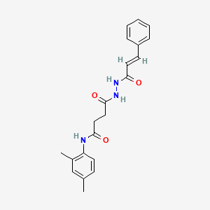 molecular formula C21H23N3O3 B5107438 4-(2-cinnamoylhydrazino)-N-(2,4-dimethylphenyl)-4-oxobutanamide 