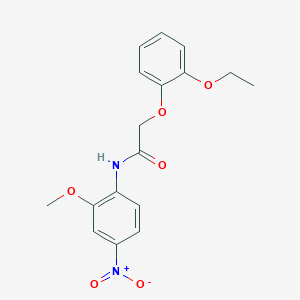 molecular formula C17H18N2O6 B5107468 2-(2-ethoxyphenoxy)-N-(2-methoxy-4-nitrophenyl)acetamide 
