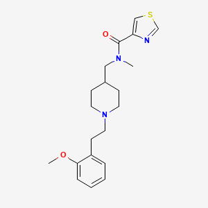 molecular formula C20H27N3O2S B5107495 N-({1-[2-(2-methoxyphenyl)ethyl]-4-piperidinyl}methyl)-N-methyl-1,3-thiazole-4-carboxamide 