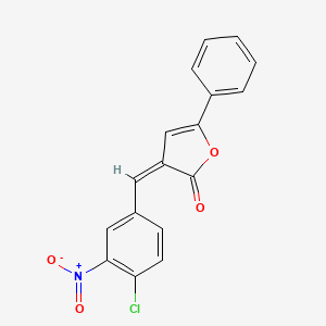 molecular formula C17H10ClNO4 B5107549 3-(4-chloro-3-nitrobenzylidene)-5-phenyl-2(3H)-furanone 