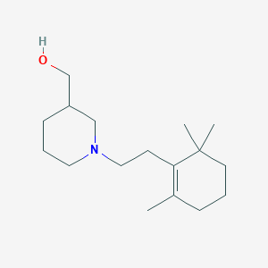 molecular formula C17H31NO B5107553 {1-[2-(2,6,6-trimethyl-1-cyclohexen-1-yl)ethyl]-3-piperidinyl}methanol 