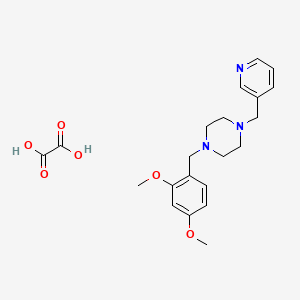 molecular formula C21H27N3O6 B5107560 1-(2,4-dimethoxybenzyl)-4-(3-pyridinylmethyl)piperazine oxalate 