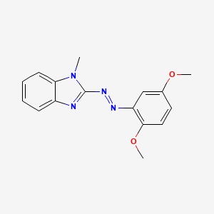 molecular formula C16H16N4O2 B5107583 2-[(2,5-dimethoxyphenyl)diazenyl]-1-methyl-1H-benzimidazole 