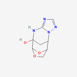 molecular formula C8H10N4O3 B5107652 10,14-dioxa-2,3,5,7-tetraazatetracyclo[6.4.1.1~9,12~.0~2,6~]tetradeca-3,5-dien-8-ol 