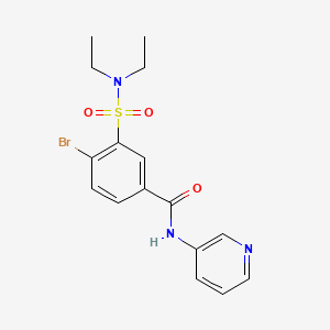 molecular formula C16H18BrN3O3S B5107664 4-bromo-3-[(diethylamino)sulfonyl]-N-3-pyridinylbenzamide 