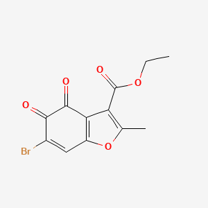 molecular formula C12H9BrO5 B5107684 ethyl 6-bromo-2-methyl-4,5-dioxo-4,5-dihydro-1-benzofuran-3-carboxylate 