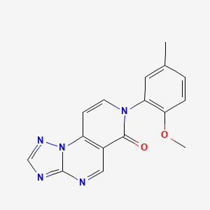molecular formula C16H13N5O2 B5107688 7-(2-methoxy-5-methylphenyl)pyrido[3,4-e][1,2,4]triazolo[1,5-a]pyrimidin-6(7H)-one 