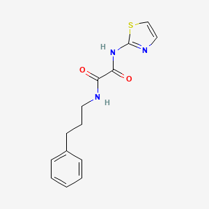 molecular formula C14H15N3O2S B5107696 N-(3-phenylpropyl)-N'-1,3-thiazol-2-ylethanediamide 