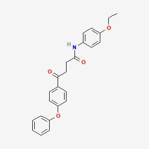 molecular formula C24H23NO4 B5107737 N-(4-ethoxyphenyl)-4-oxo-4-(4-phenoxyphenyl)butanamide 