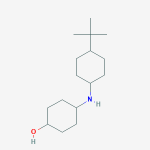 molecular formula C16H31NO B5107782 4-[(4-tert-butylcyclohexyl)amino]cyclohexanol 