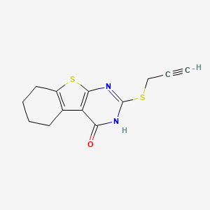 molecular formula C13H12N2OS2 B5107812 2-(2-propyn-1-ylthio)-5,6,7,8-tetrahydro[1]benzothieno[2,3-d]pyrimidin-4(3H)-one 
