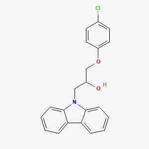 molecular formula C21H18ClNO2 B5107834 1-(9H-carbazol-9-yl)-3-(4-chlorophenoxy)-2-propanol CAS No. 6070-08-2