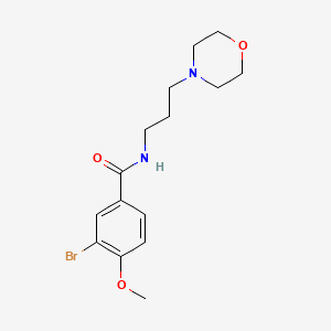 molecular formula C15H21BrN2O3 B5107850 3-bromo-4-methoxy-N-[3-(4-morpholinyl)propyl]benzamide 