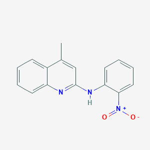 molecular formula C16H13N3O2 B5107875 4-methyl-N-(2-nitrophenyl)-2-quinolinamine 