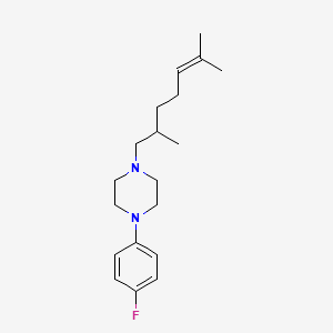 molecular formula C19H29FN2 B5107883 1-(2,6-dimethyl-5-hepten-1-yl)-4-(4-fluorophenyl)piperazine 