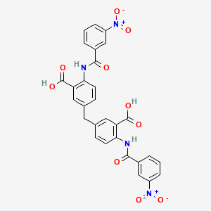 molecular formula C29H20N4O10 B5107894 3,3'-methylenebis{6-[(3-nitrobenzoyl)amino]benzoic acid} CAS No. 351891-58-2