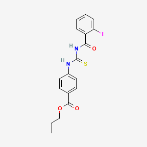 propyl 4-({[(2-iodobenzoyl)amino]carbonothioyl}amino)benzoate