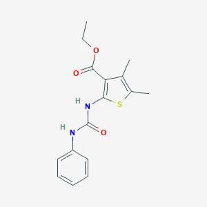 Ethyl 2-[(anilinocarbonyl)amino]-4,5-dimethyl-3-thiophenecarboxylate
