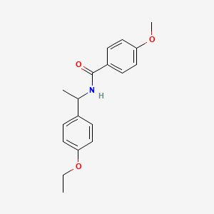 molecular formula C18H21NO3 B5107972 N-[1-(4-ethoxyphenyl)ethyl]-4-methoxybenzamide 