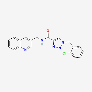 molecular formula C20H16ClN5O B5107984 1-(2-chlorobenzyl)-N-(3-quinolinylmethyl)-1H-1,2,3-triazole-4-carboxamide 