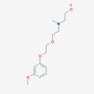 molecular formula C14H23NO4 B5108079 2-[{2-[2-(3-methoxyphenoxy)ethoxy]ethyl}(methyl)amino]ethanol 