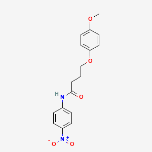 molecular formula C17H18N2O5 B5108113 4-(4-methoxyphenoxy)-N-(4-nitrophenyl)butanamide 