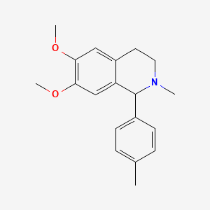 molecular formula C19H23NO2 B5108117 6,7-dimethoxy-2-methyl-1-(4-methylphenyl)-1,2,3,4-tetrahydroisoquinoline 