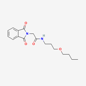molecular formula C17H22N2O4 B5108128 N-(3-butoxypropyl)-2-(1,3-dioxo-1,3-dihydro-2H-isoindol-2-yl)acetamide 