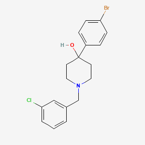 4-(4-bromophenyl)-1-(3-chlorobenzyl)-4-piperidinol