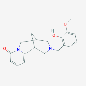 molecular formula C19H22N2O3 B5108202 11-(2-hydroxy-3-methoxybenzyl)-7,11-diazatricyclo[7.3.1.0~2,7~]trideca-2,4-dien-6-one 
