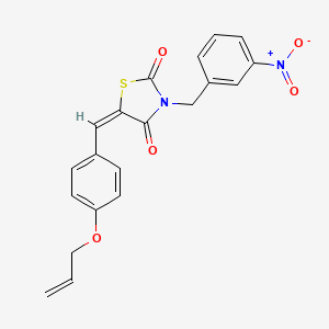 molecular formula C20H16N2O5S B5108236 5-[4-(allyloxy)benzylidene]-3-(3-nitrobenzyl)-1,3-thiazolidine-2,4-dione 