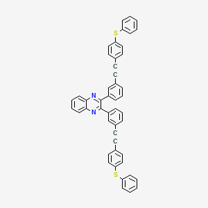 molecular formula C48H30N2S2 B5108266 2,3-bis(3-{[4-(phenylthio)phenyl]ethynyl}phenyl)quinoxaline 