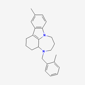molecular formula C24H28N2 B5108370 11-methyl-4-(2-methylbenzyl)-1,2,3,3a,4,5,6,7-octahydro[1,4]diazepino[3,2,1-jk]carbazole 