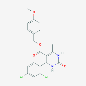 molecular formula C20H18Cl2N2O4 B5108390 4-methoxybenzyl 4-(2,4-dichlorophenyl)-6-methyl-2-oxo-1,2,3,4-tetrahydro-5-pyrimidinecarboxylate 