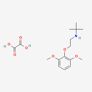 molecular formula C16H25NO7 B5108426 N-[2-(2,6-dimethoxyphenoxy)ethyl]-2-methyl-2-propanamine oxalate 