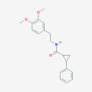 molecular formula C20H23NO3 B5108448 N-[2-(3,4-dimethoxyphenyl)ethyl]-2-phenylcyclopropanecarboxamide 