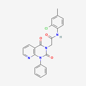 molecular formula C22H17ClN4O3 B5108462 N-(2-chloro-4-methylphenyl)-2-(2,4-dioxo-1-phenyl-1,4-dihydropyrido[2,3-d]pyrimidin-3(2H)-yl)acetamide 