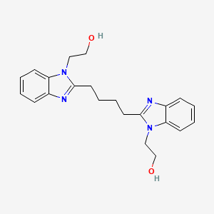 molecular formula C22H26N4O2 B5108468 2,2'-[1,4-butanediylbis(1H-benzimidazole-2,1-diyl)]diethanol 