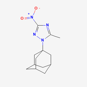 molecular formula C13H18N4O2 B5108480 1-(1-adamantyl)-5-methyl-3-nitro-1H-1,2,4-triazole 