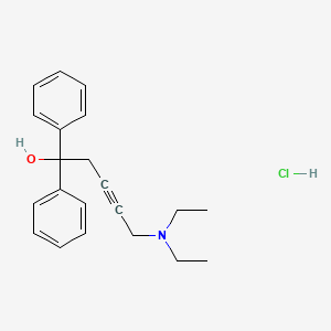 5-(diethylamino)-1,1-diphenyl-3-pentyn-1-ol hydrochloride