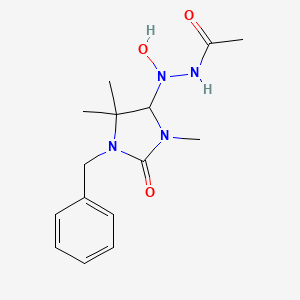 molecular formula C15H22N4O3 B5108521 N'-(1-benzyl-3,5,5-trimethyl-2-oxo-4-imidazolidinyl)-N'-hydroxyacetohydrazide 