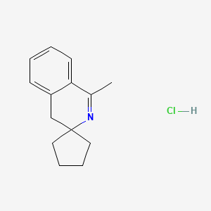 molecular formula C14H18ClN B5108542 1'-methyl-4'H-spiro[cyclopentane-1,3'-isoquinoline] hydrochloride 