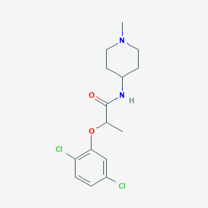 molecular formula C15H20Cl2N2O2 B5108548 2-(2,5-dichlorophenoxy)-N-(1-methyl-4-piperidinyl)propanamide 