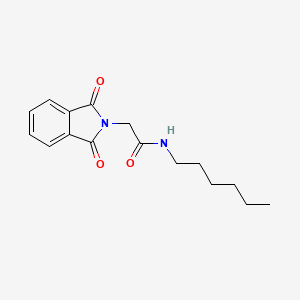 2-(1,3-dioxo-1,3-dihydro-2H-isoindol-2-yl)-N-hexylacetamide
