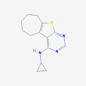 N-cyclopropyl-8-thia-4,6-diazatricyclo[7.5.0.0^{2,7}]tetradeca-1(9),2,4,6-tetraen-3-amine