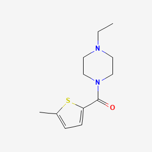 molecular formula C12H18N2OS B5108607 1-ethyl-4-[(5-methyl-2-thienyl)carbonyl]piperazine 