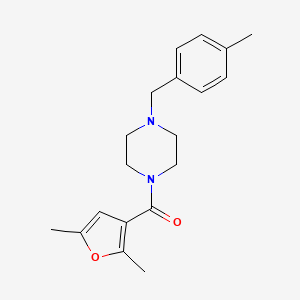 molecular formula C19H24N2O2 B5108655 1-(2,5-dimethyl-3-furoyl)-4-(4-methylbenzyl)piperazine 