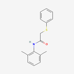 molecular formula C16H17NOS B5108659 N-(2,6-dimethylphenyl)-2-(phenylthio)acetamide 
